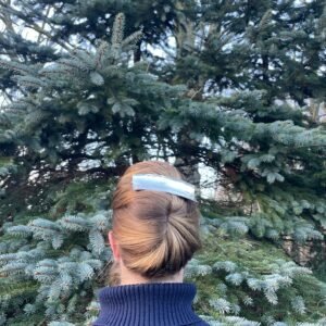 Store Laura Hårspænde 40 x 120 mm 925s Sølv