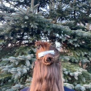 Lille Laura Hårspænde 30 x 100 mm 925s Sølv