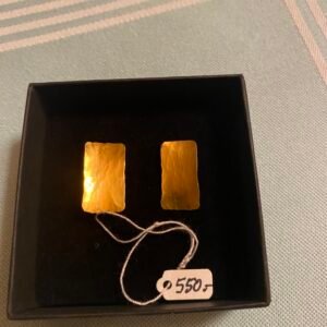 Små Ørenstikker 10 x 20 mm 925s Forgyldt